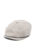 Tagliatore checked baker boy hat - Neutrals