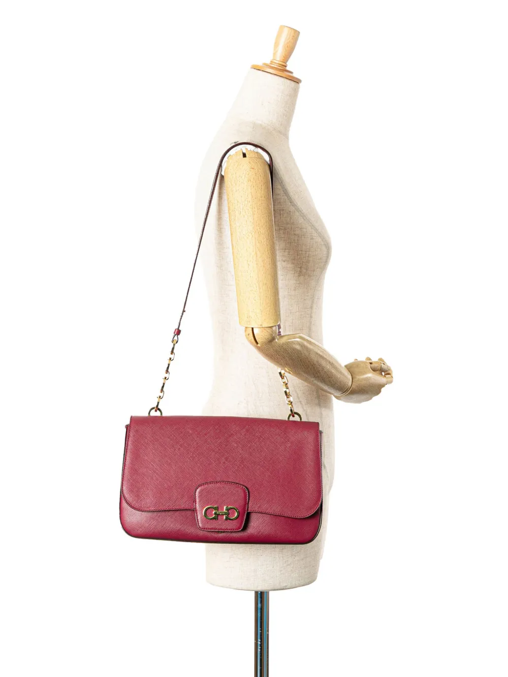Ferragamo Pre-Owned 2021 Calfskin Gancini Rory Flap crossbody bag | Pre-Owned | Image 2