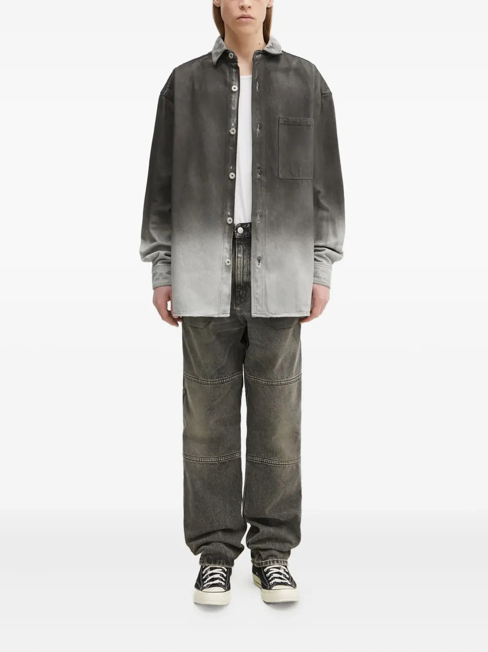 Marcelo Burlon County of Milan Overhemd met kleurverloop - Grijs