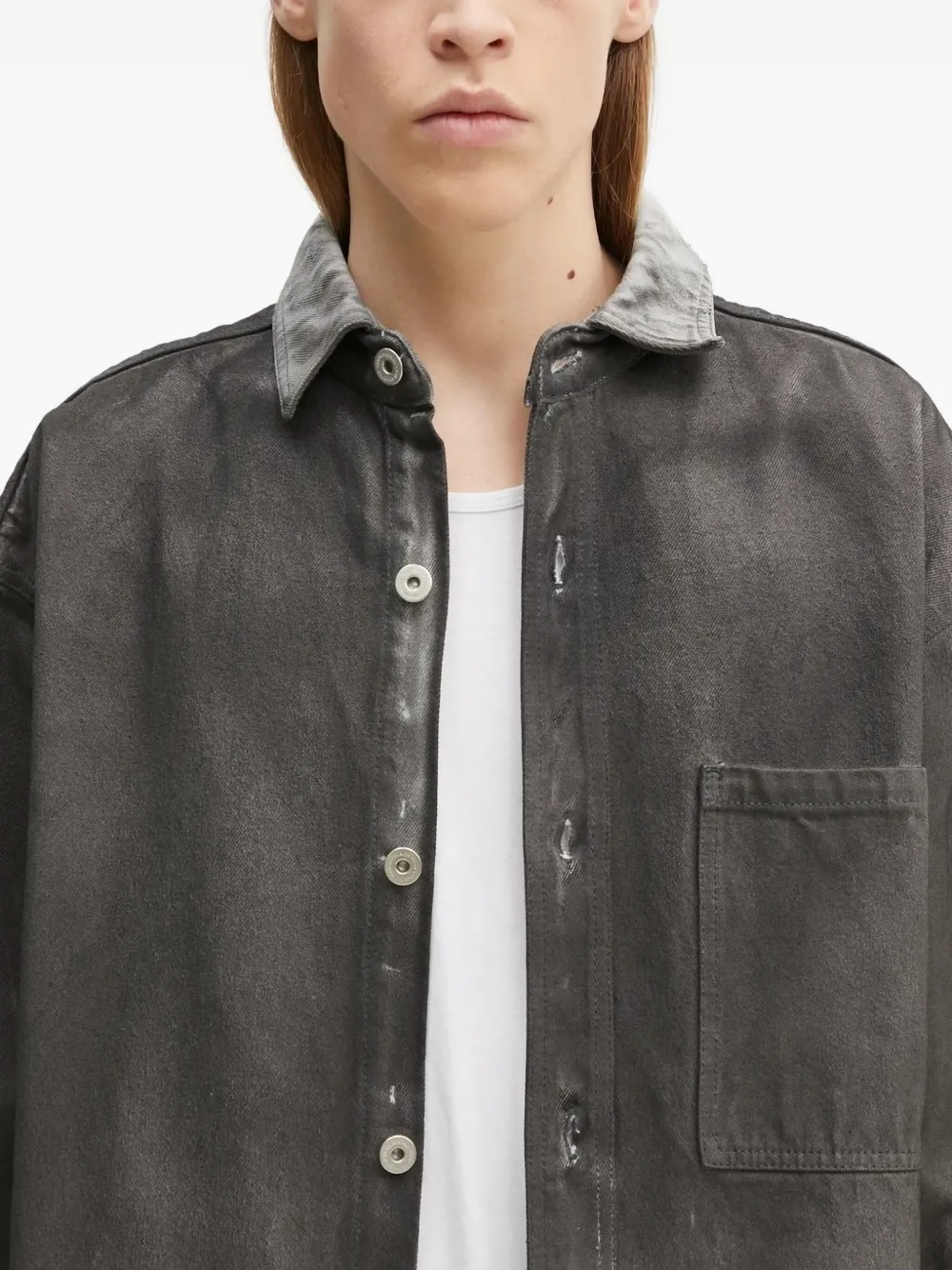Marcelo Burlon County of Milan ombre-effect shirt Grijs