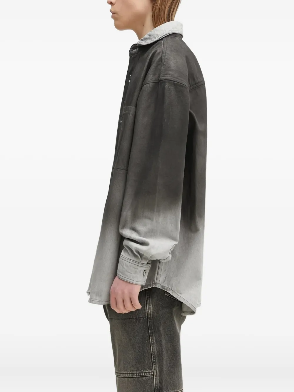 Marcelo Burlon County of Milan ombre-effect shirt Grijs