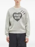 Human Made heart-logo sweater - Grey