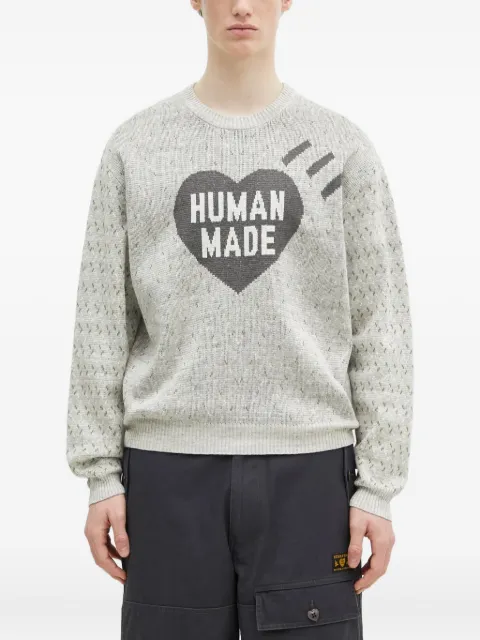 Human Made heart-logo sweater