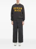 Human Made logo-intarsia sweater - Grey