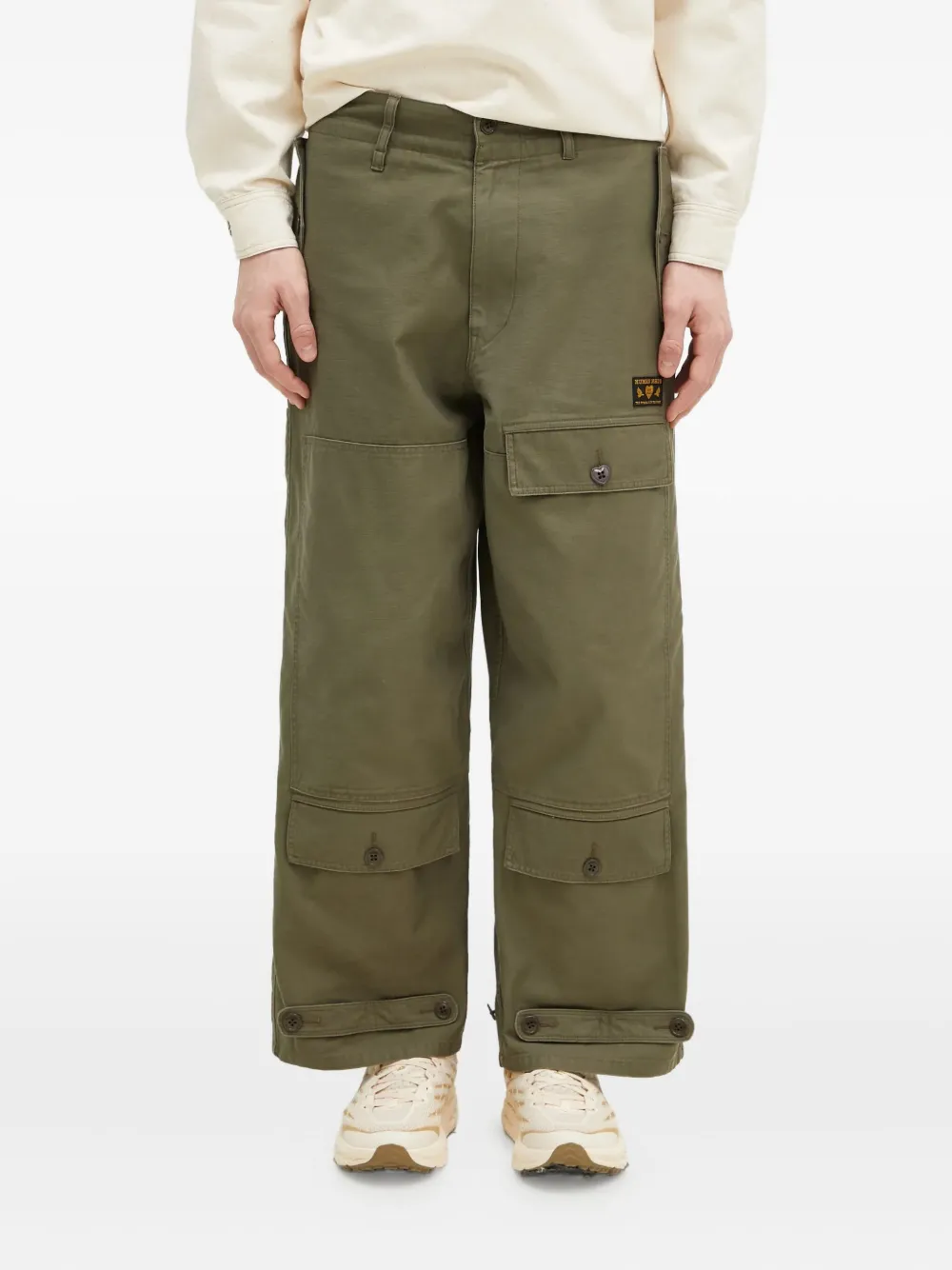 multi-pocket cargo trousers