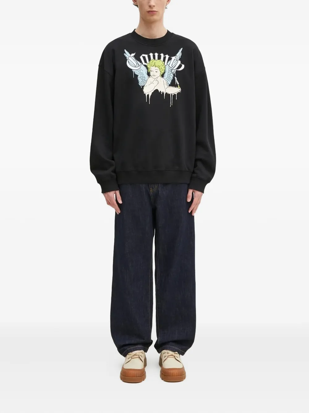 Marcelo Burlon County of Milan Sweater met print - Zwart