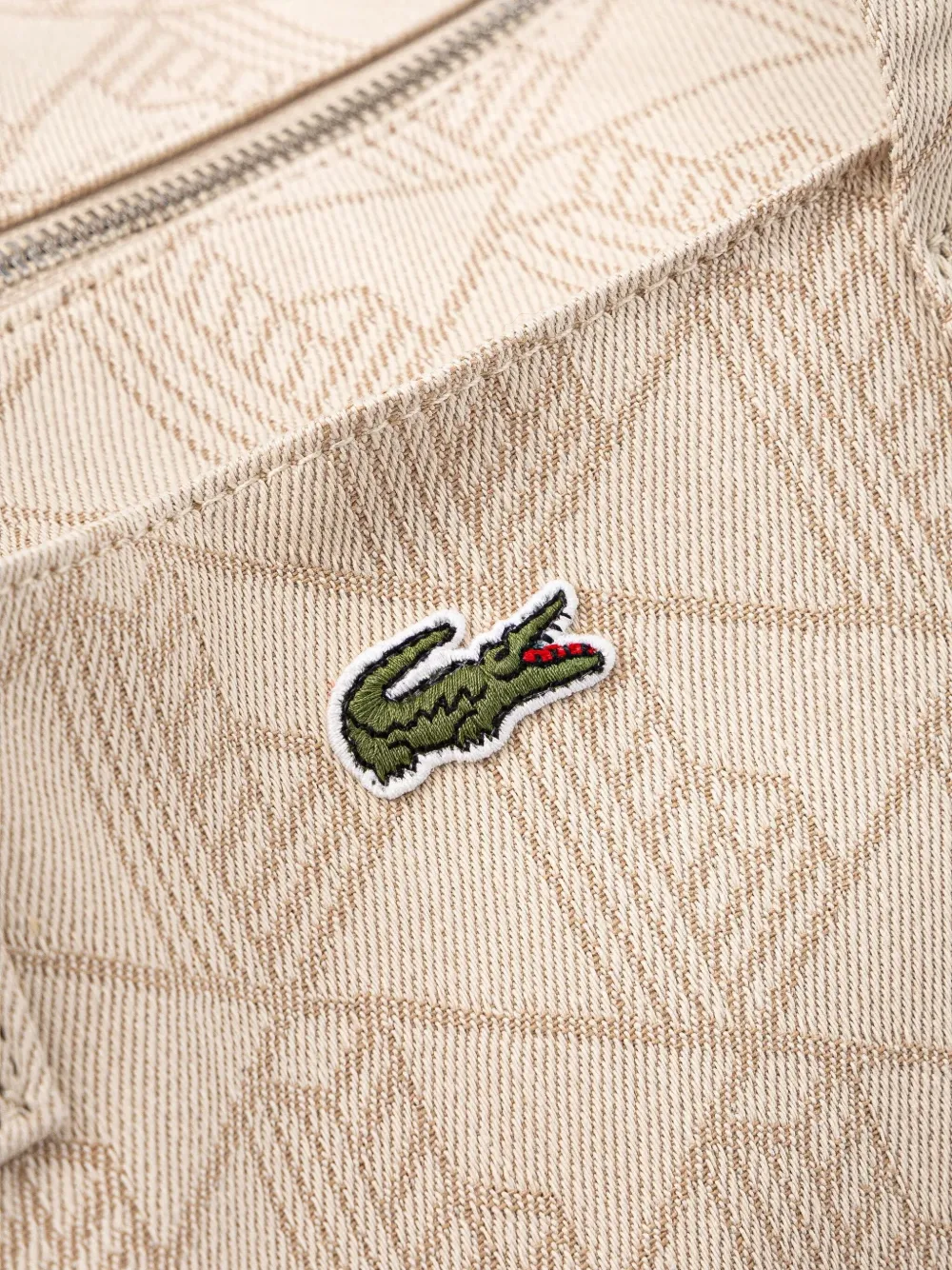 Lacoste Summer Pack shopper met geometrisch patroon Beige
