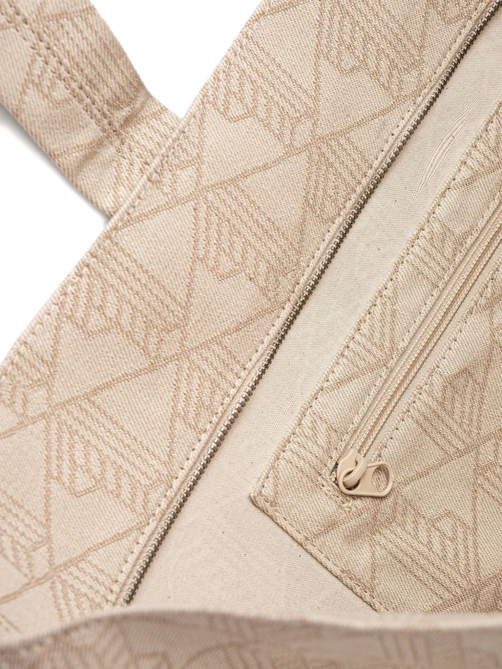 Lacoste Summer Pack shopper met geometrisch patroon Beige