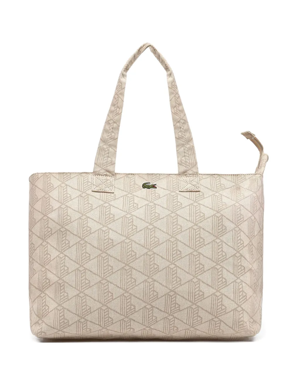 Lacoste Summer Pack shopper met geometrisch patroon Beige