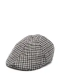 Tagliatore houndstooth baker boy hat - Black