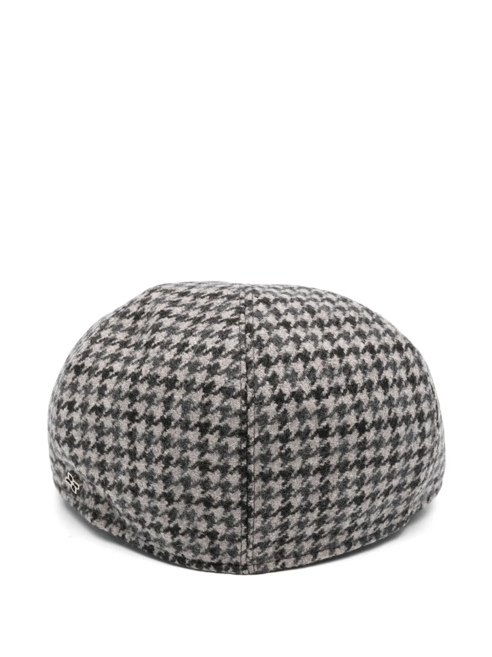 Tagliatore Bakerboy-pet met pied-de-poule print - Zwart