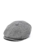 Tagliatore checked baker boy hat - Grey