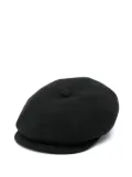 Tagliatore logo-plaque baker boy hat - Black