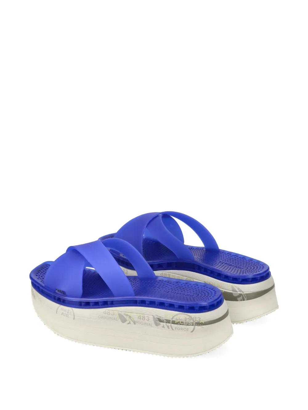 Premiata Moura slides Blue