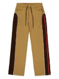 Casablanca chenille-panelled track pants - Brown