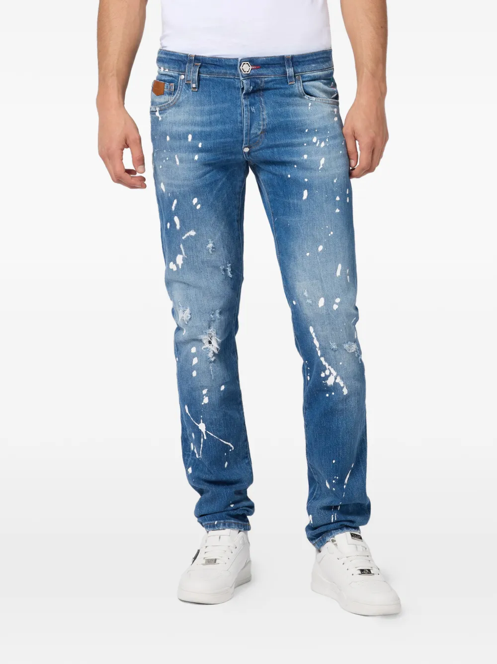 Philipp Plein Jeans met vijf zakken Blauw