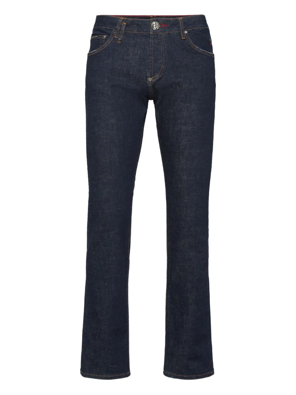 Philipp Plein crest-embroidered jeans | Blue | Image 1