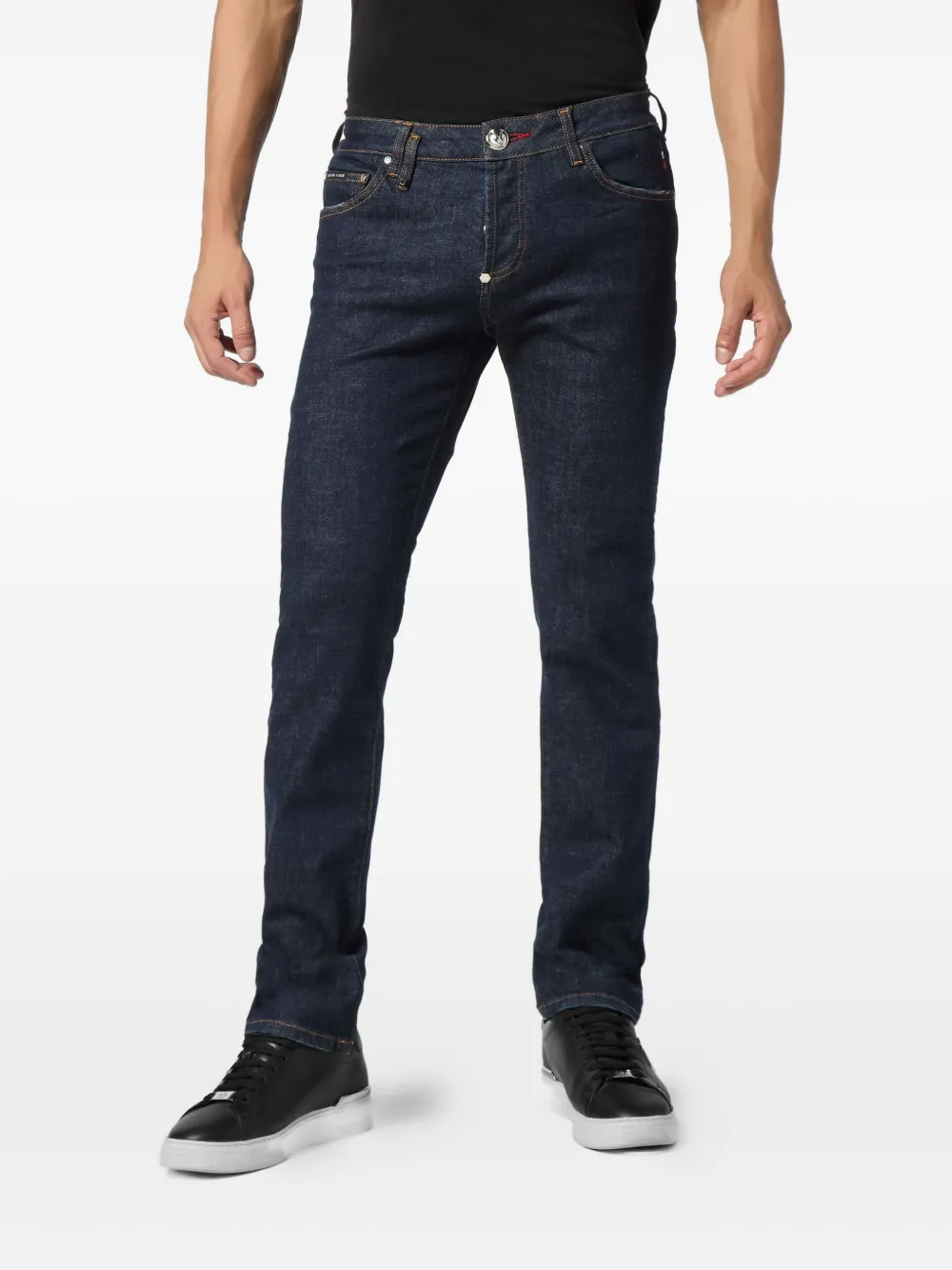 Philipp Plein crest-embroidered jeans | Slim-Fit Jeans | Image 2