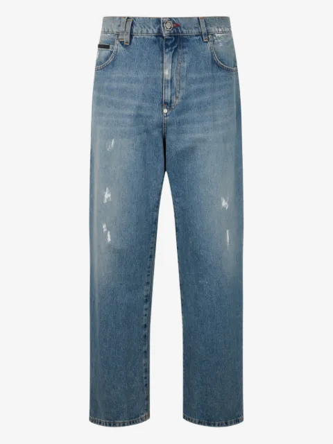 Philipp Plein jean à effet usé