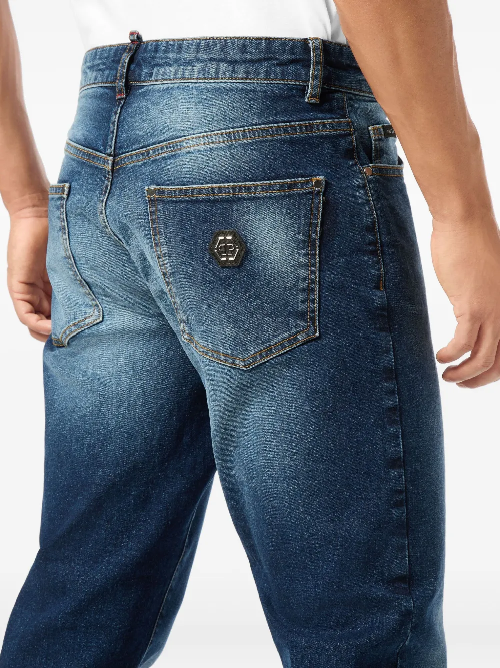 Philipp Plein Supreme Fit Jeans In Blue