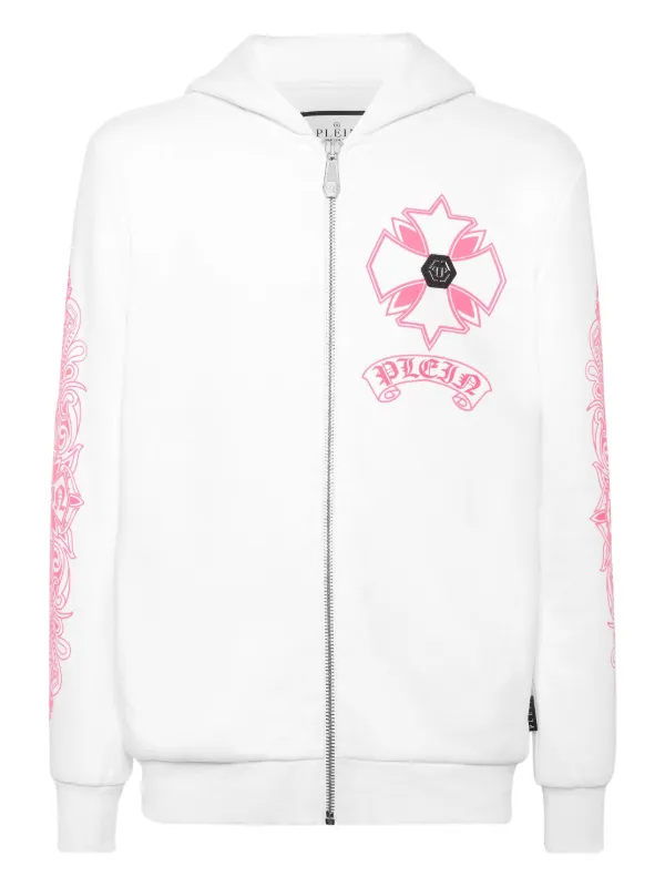 Philipp Plein ジップアップ パーカー | ホワイト | FARFETCH JP
