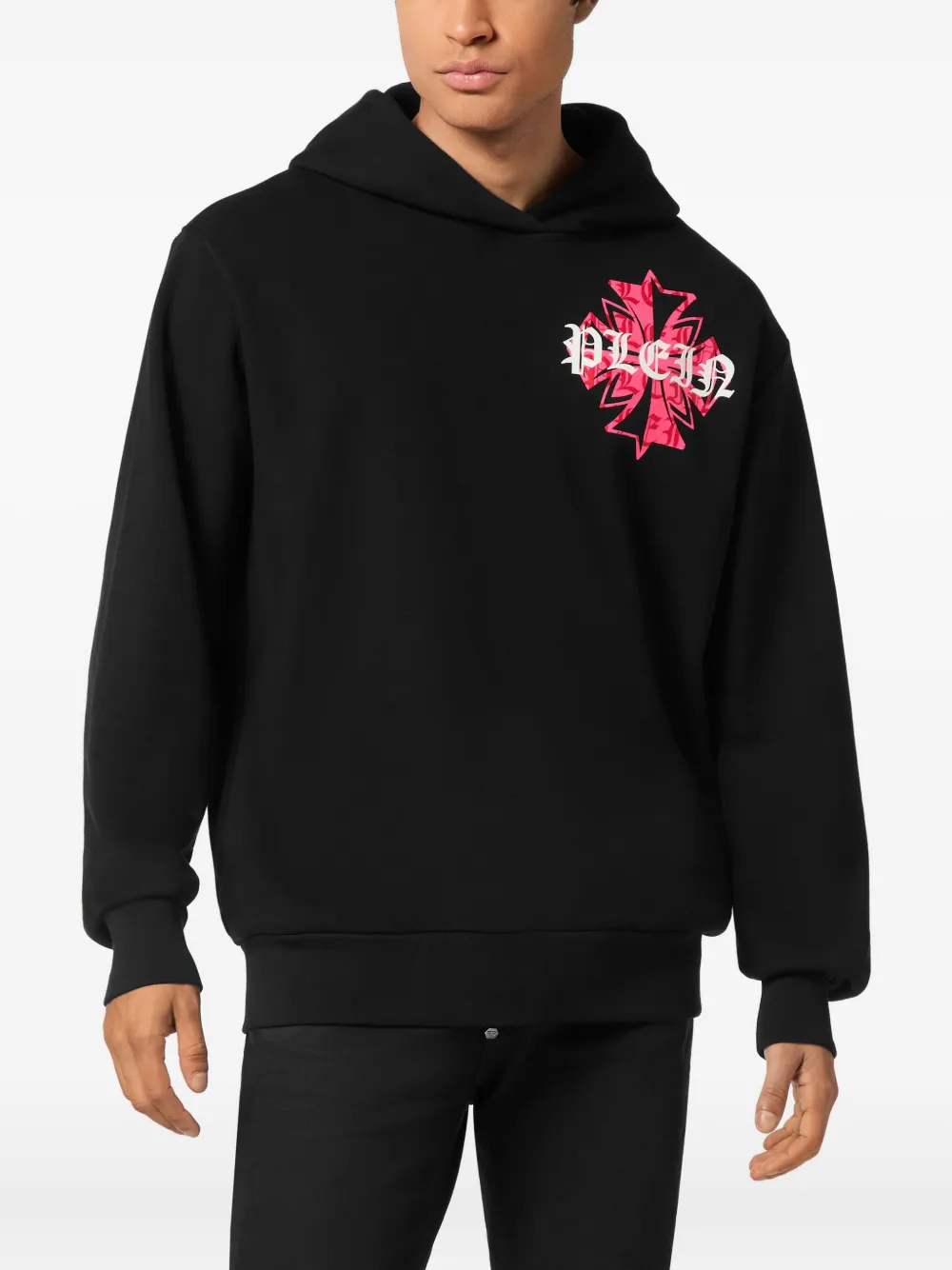 Philipp Plein Hoodie met print Zwart