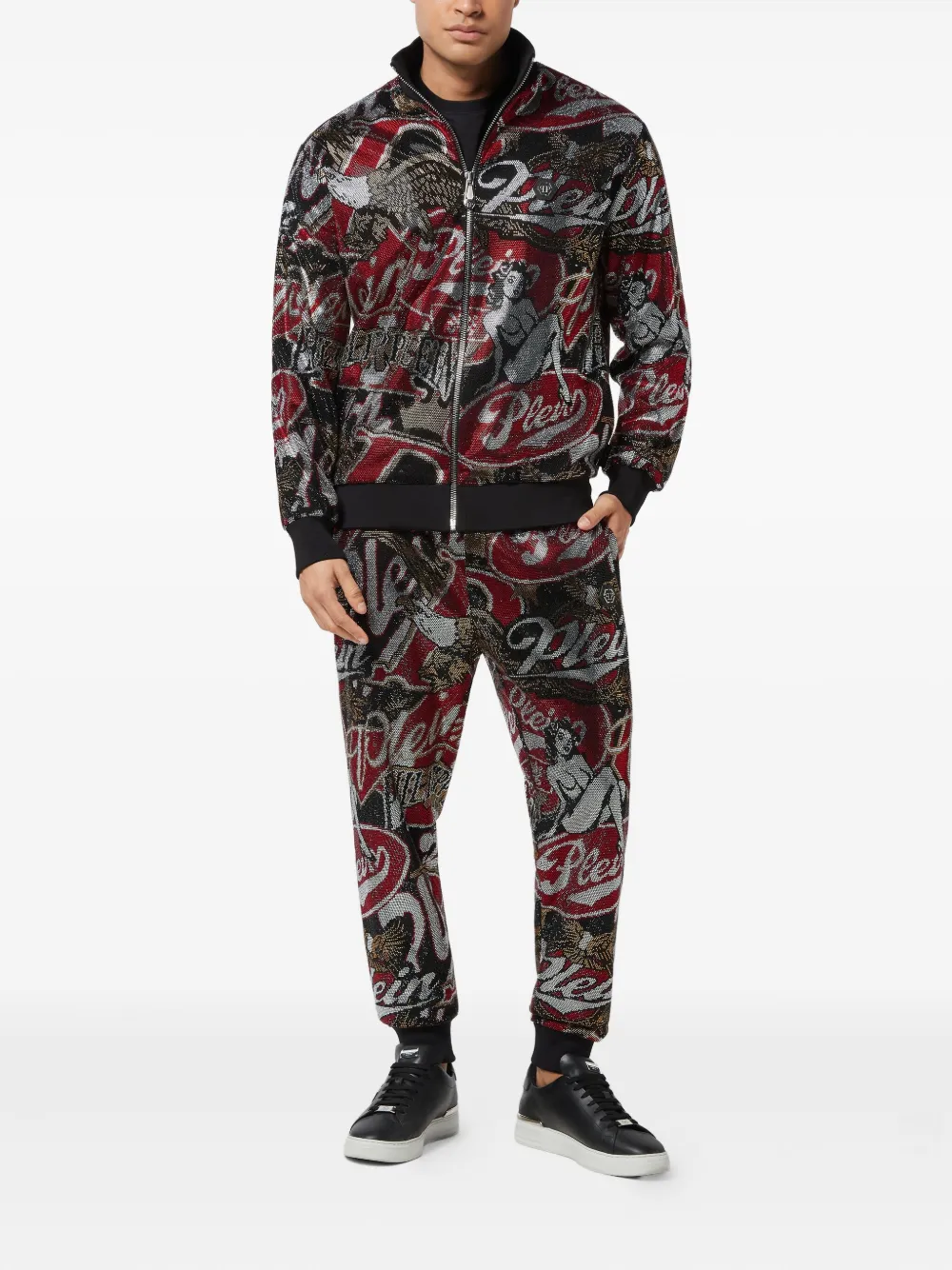Philipp Plein rhinestone-embellished print track jacket | Sport Jackets & Windbreakers | Image 2