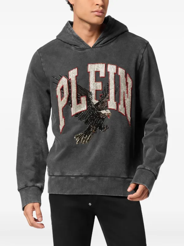 Philipp Plein デコラティブ パーカー | ブラック | FARFETCH JP
