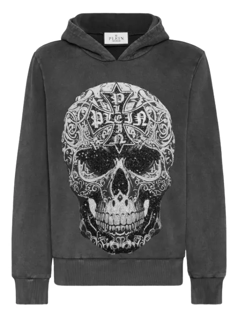 Philipp Plein skull sequin-embellished hoodie
