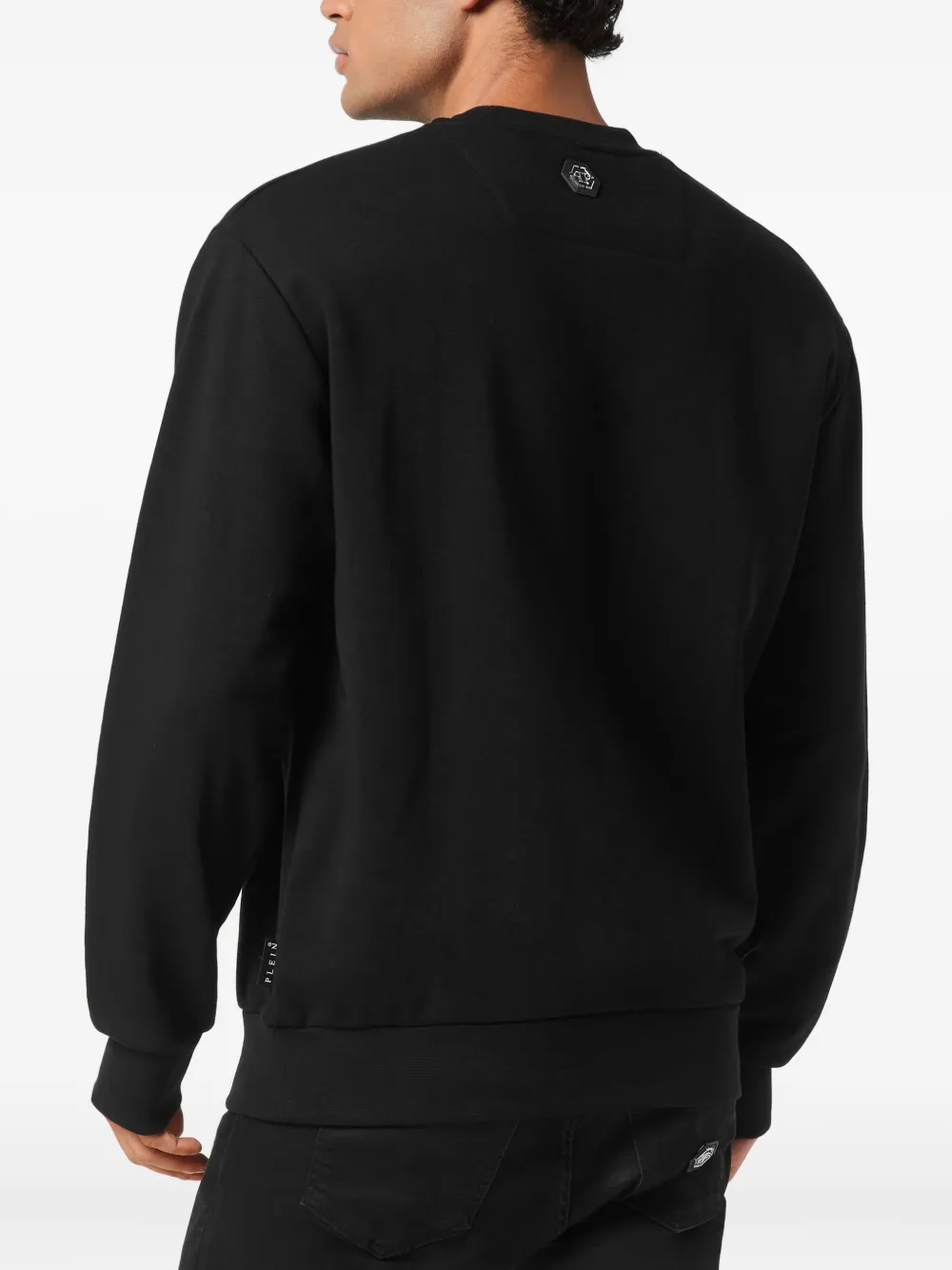 Philipp Plein Sweater met ronde hals en vossenprint Zwart