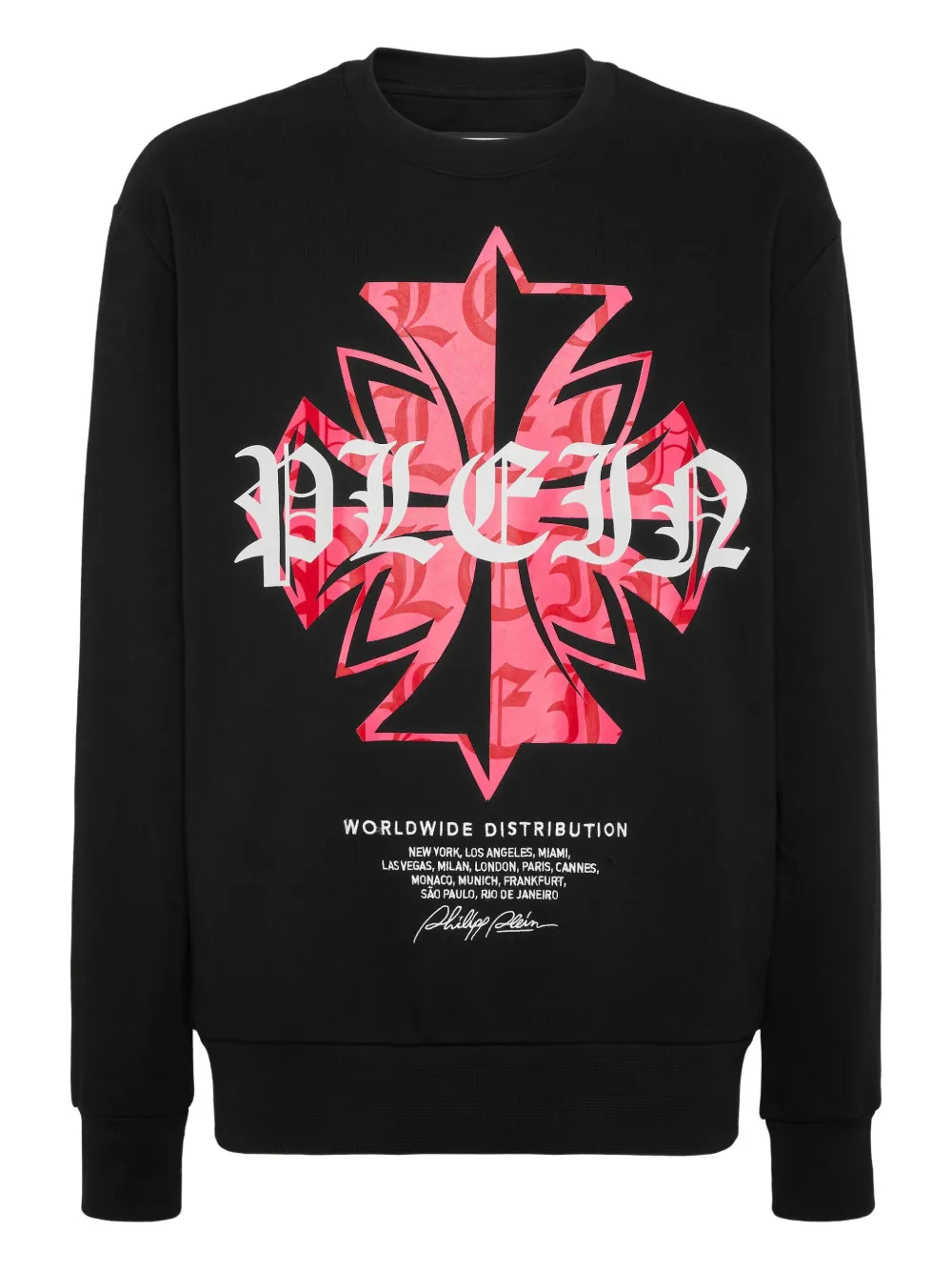 Philipp Plein sudadera con distintivo estampado | negro | Image 1