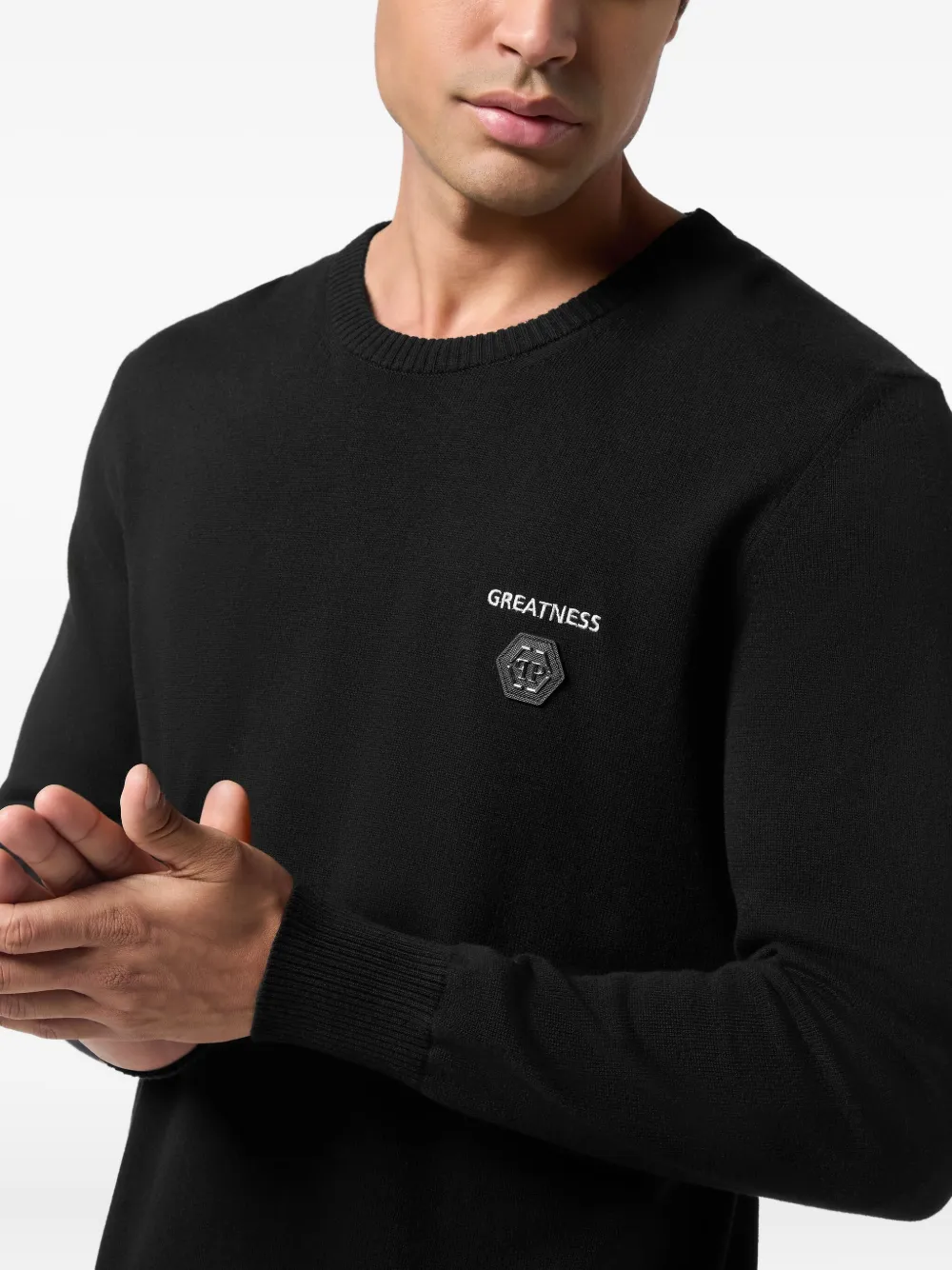Philipp Plein Greatness trui met ronde hals Zwart