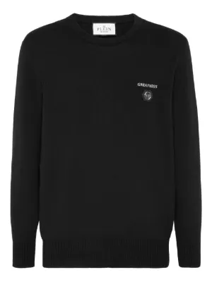 Dolce & Gabbana logo-embroidered Sweater | Black | FARFETCH