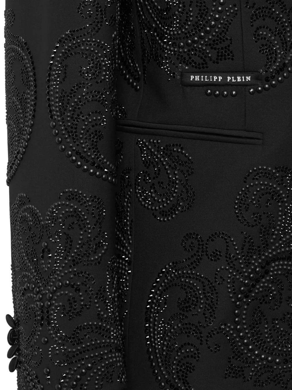 Philipp Plein Blazer met kralen Zwart