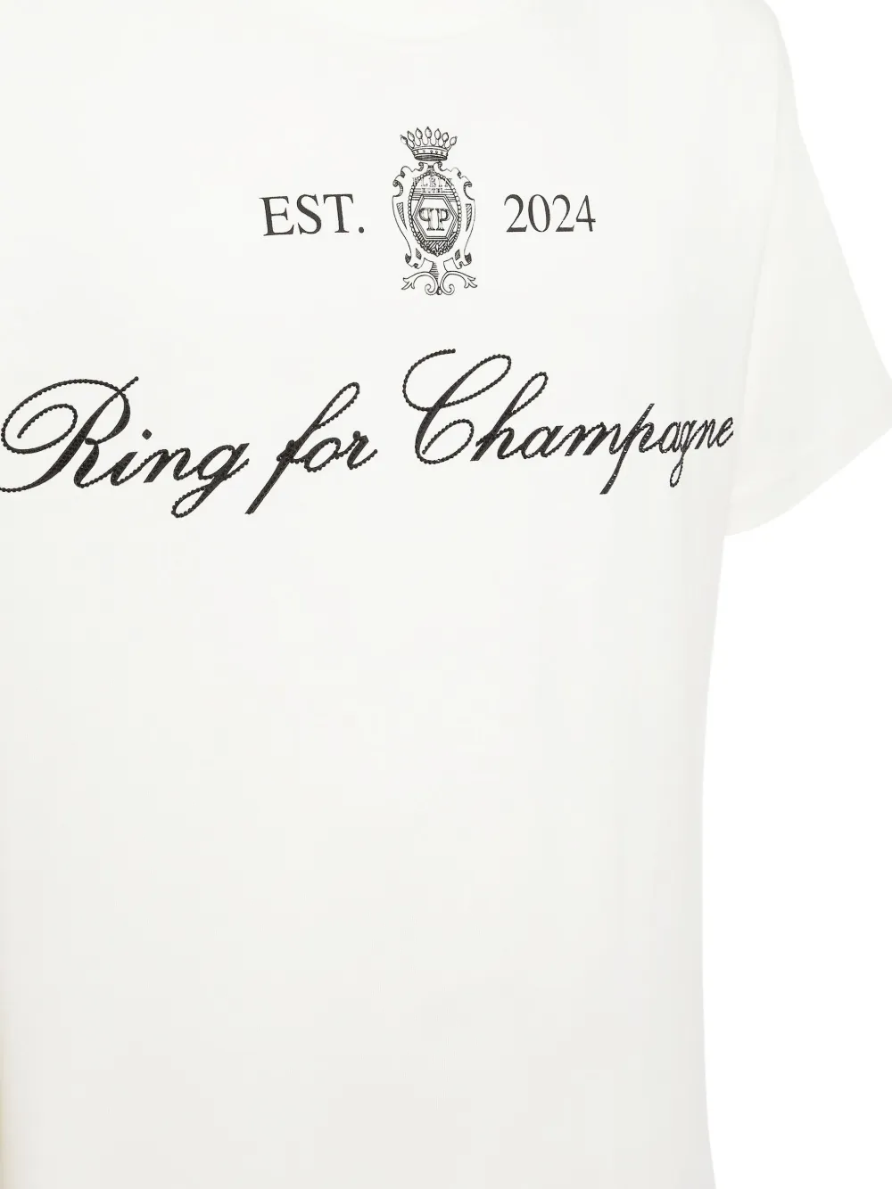 Philipp Plein T-shirt met tekst Wit