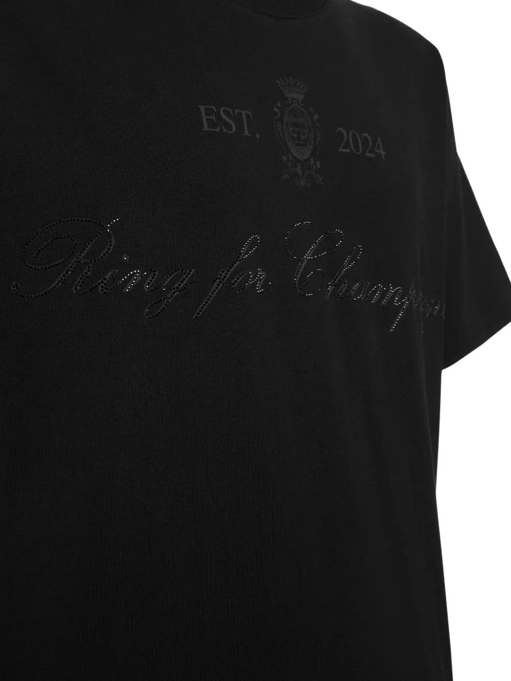 Philipp Plein T-shirt met tekst Zwart