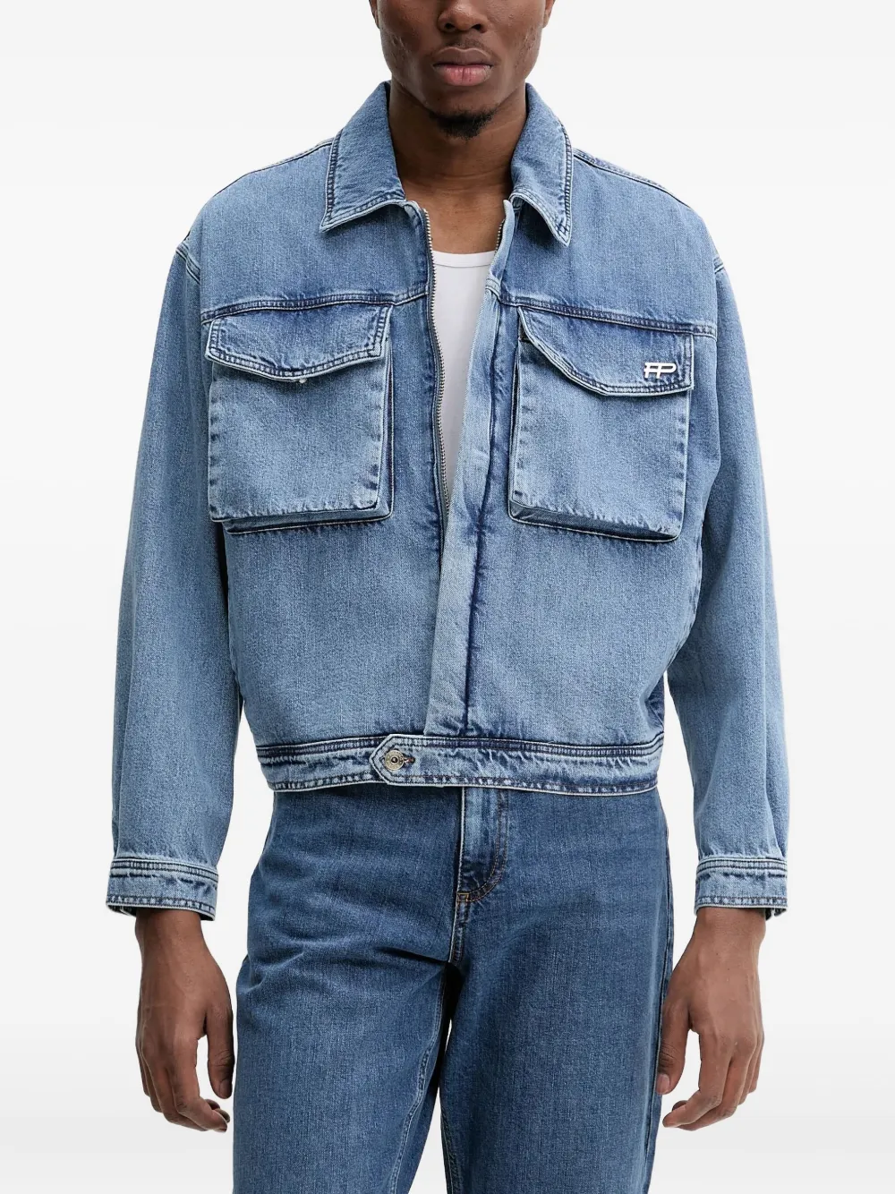 Filling Pieces patch-pockets denim jacket | Blue | Image 1