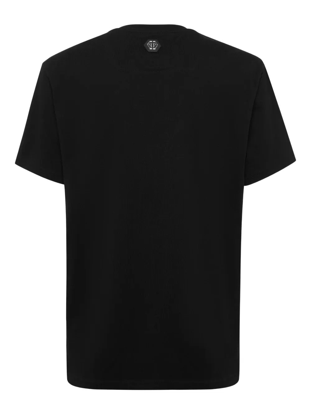 Philipp Plein T-shirt verfraaid met stras - Zwart