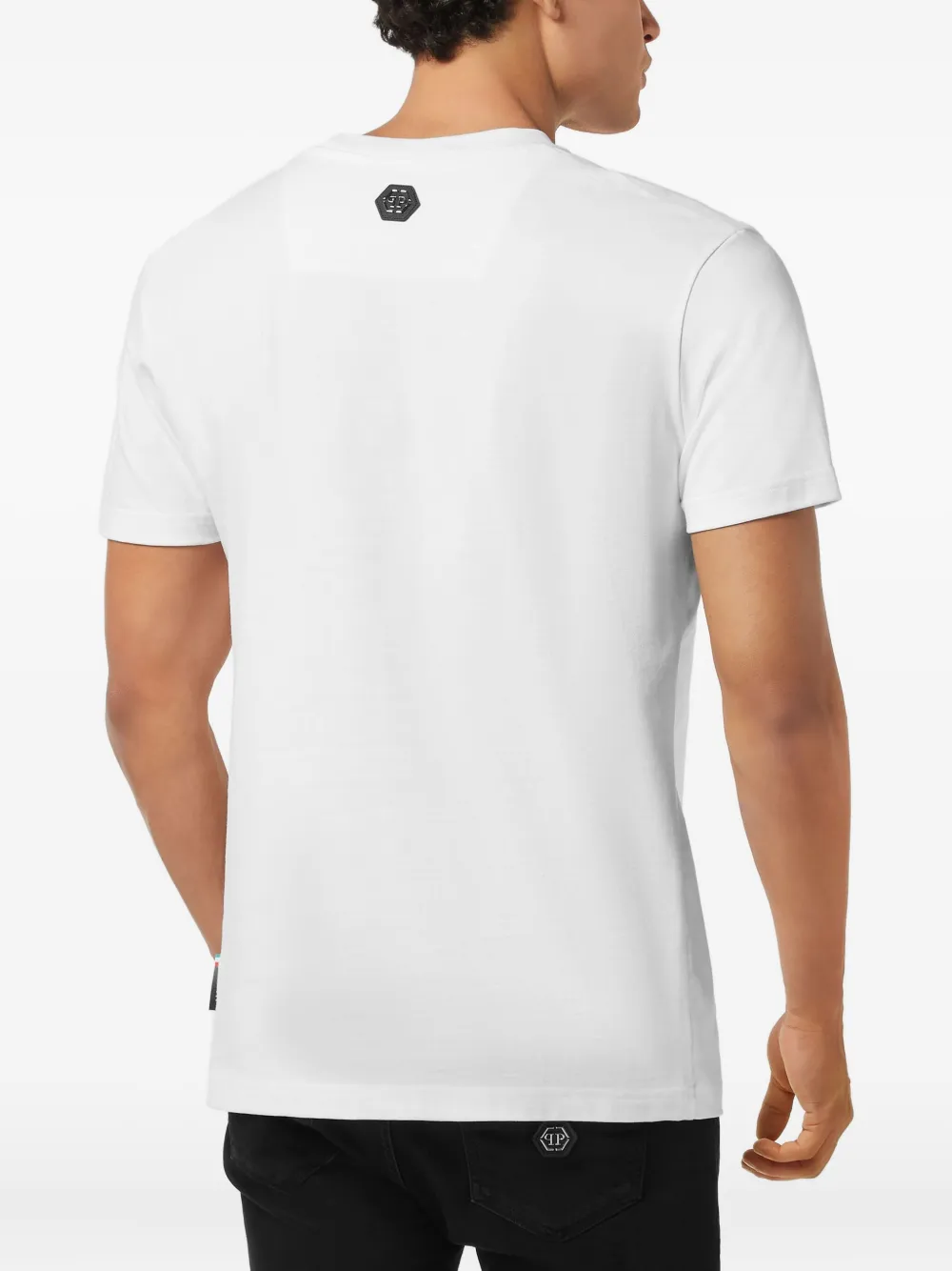 Philipp Plein T-shirt met bulldog-embleem Wit