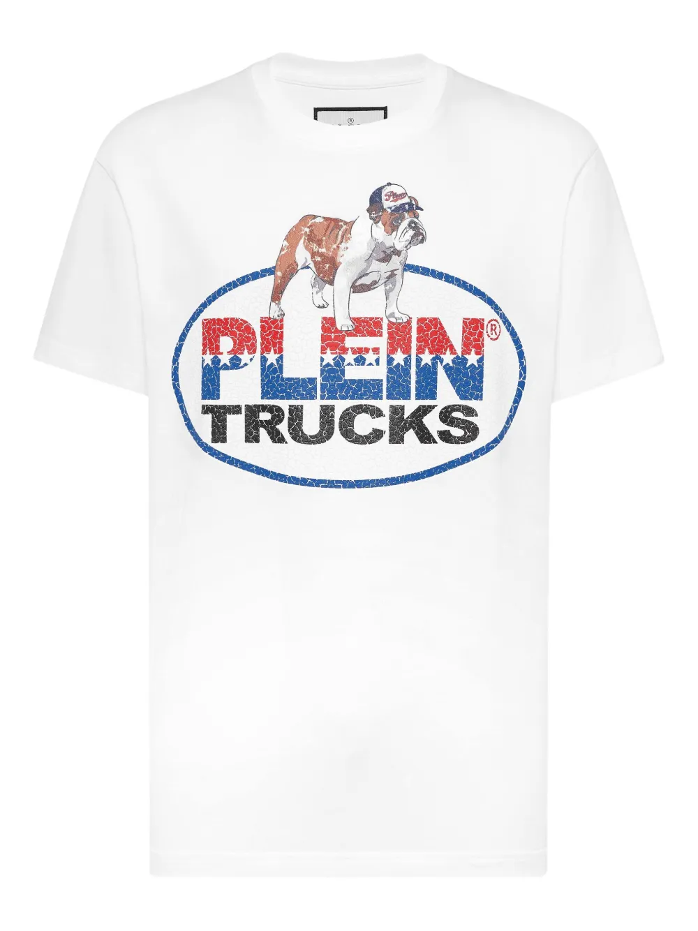 Philipp Plein T-shirt con motivo bulldog - Bianco