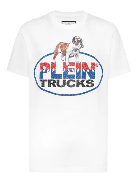 Philipp Plein playera con motivo Bulldog