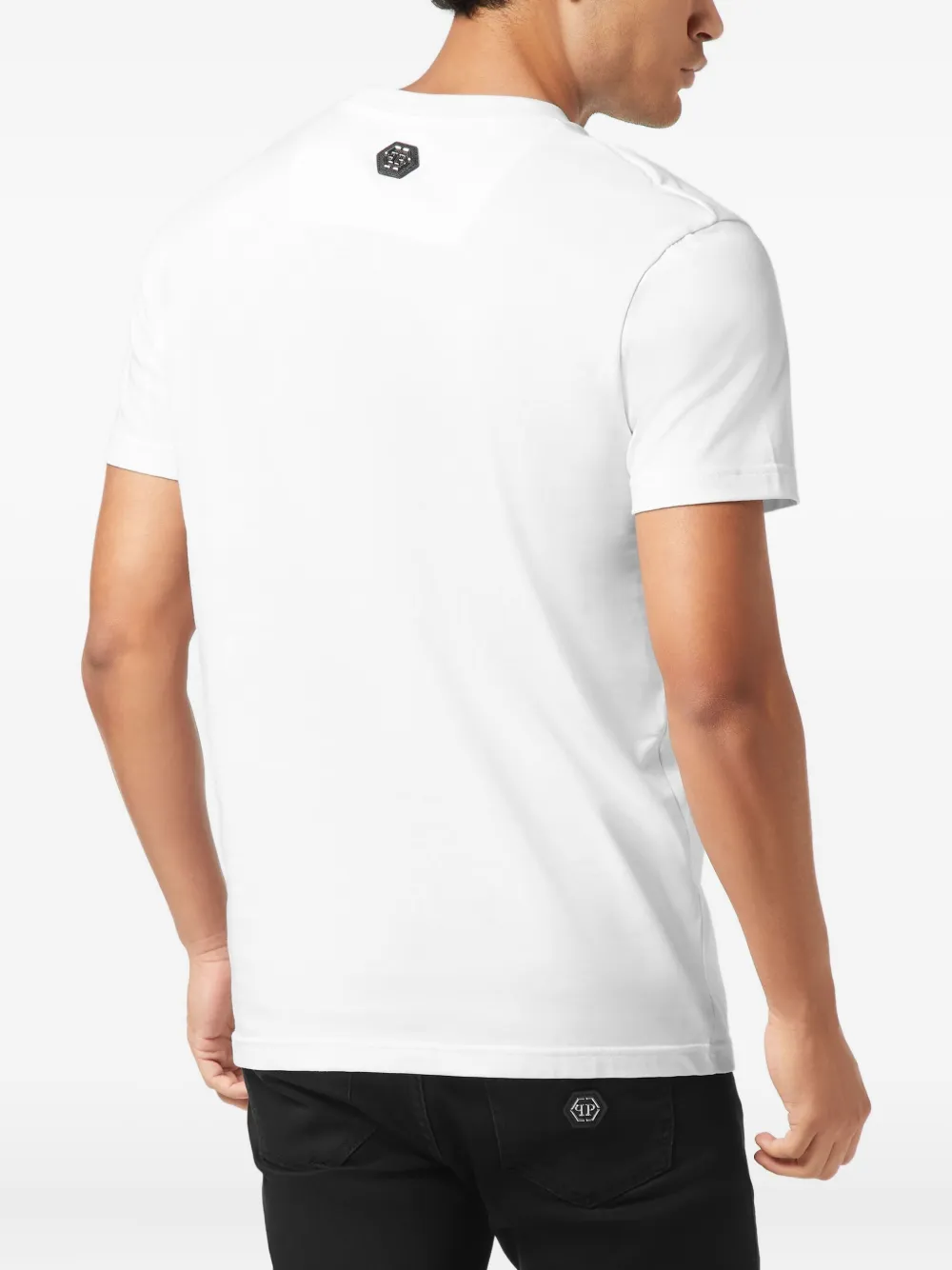 Philipp Plein Beer Skull T-shirt Wit