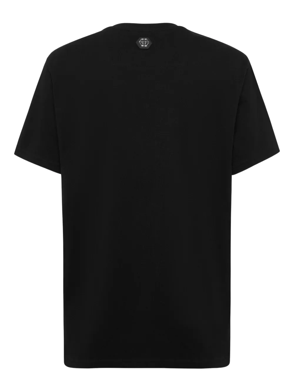 Philipp Plein T-shirt met kristallen logo - Zwart