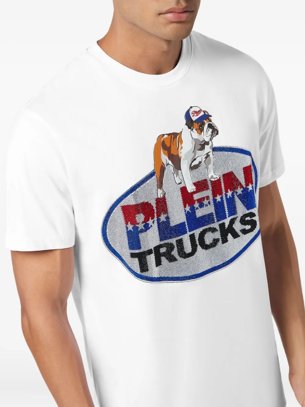 Philipp Plein T-shirt met grafische print Wit