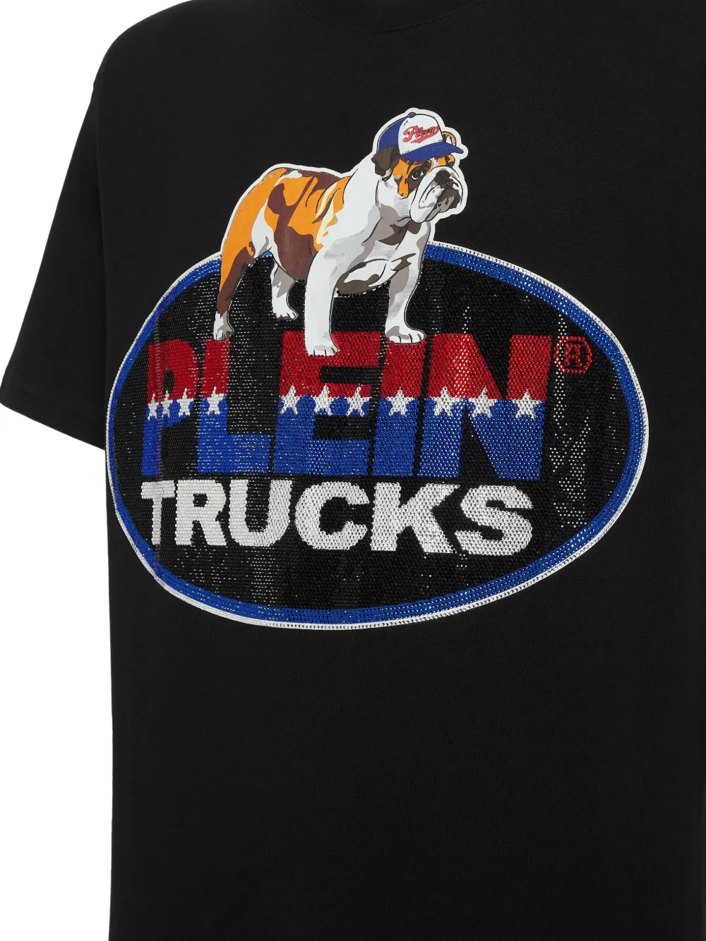 Philipp Plein T-shirt met logo Zwart