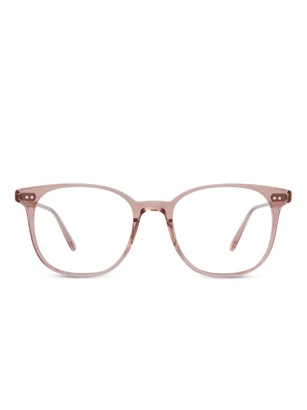 Garrett Leight Carrol rectangle glasses | Pink | Image 1