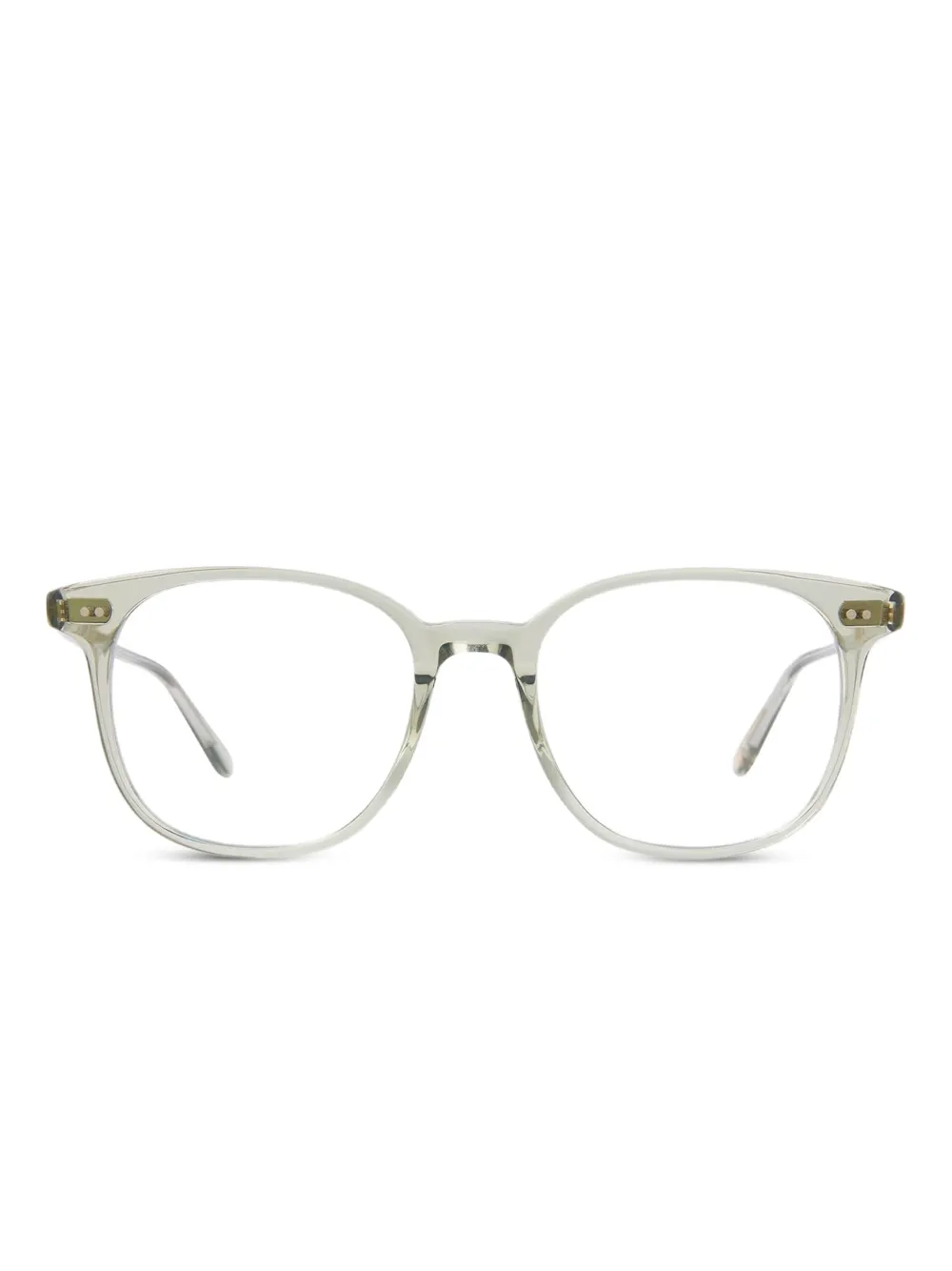 Garrett Leight Carrol bril met rond montuur Blauw