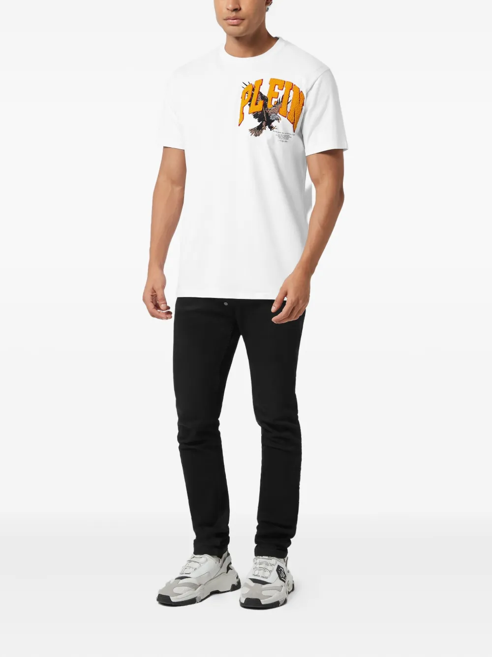 Philipp Plein Crystal Mini Eagle T-shirt - Wit