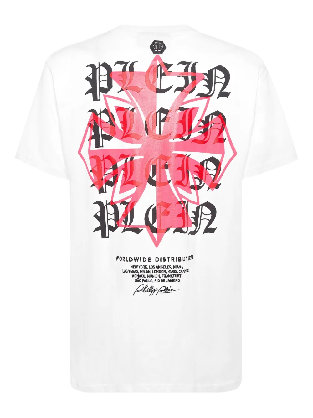 Philipp Plein T-shirt met logoprint - Wit
