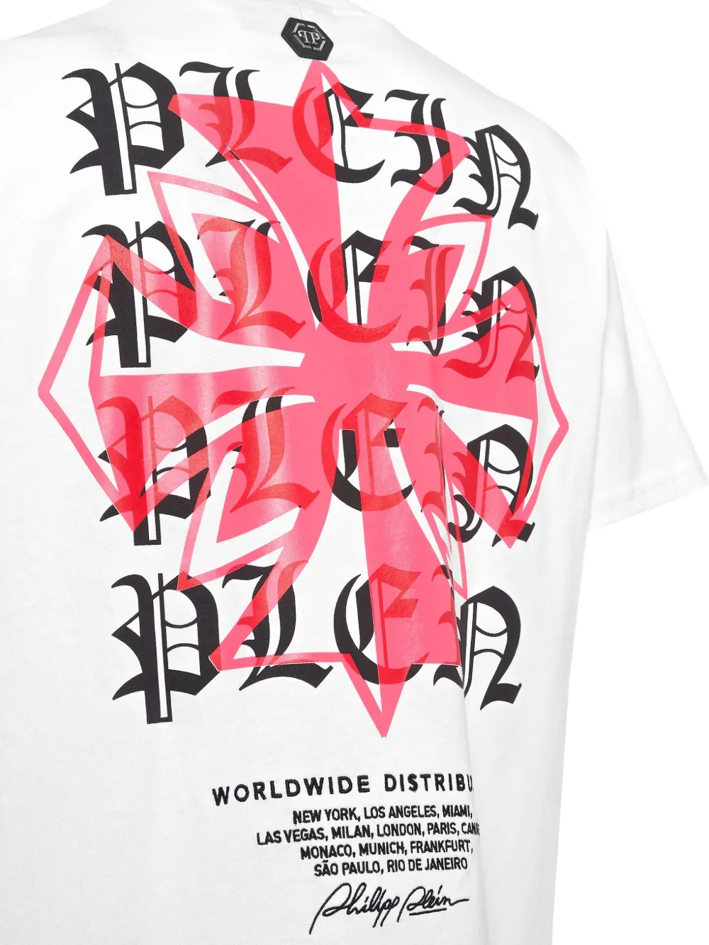 Philipp Plein T-shirt met logoprint Wit